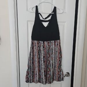 Torrid Black and Patterned Womens Dress